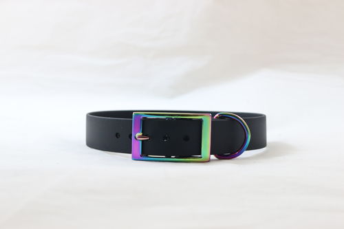 16mm Biothane Halsband verstellbar Rainbow